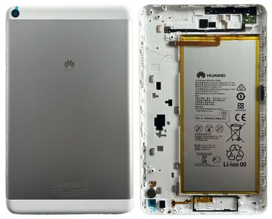 Original Huawei MediaPad T1 8" Akkudeckel T1-821L + Akku HB3080G1EBW Silber Neu