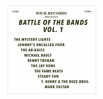 Wick Records presents Battle Of The Band Vol.1 1LP Coloured Vinyl 2020 Record St