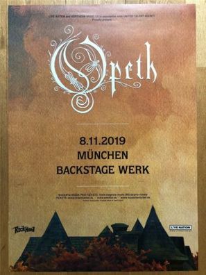 OPETH Konzert Plakat A1 München Backstage 8.11.2019