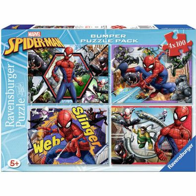 Marvel Spiderman Puzzle 4x100Stück