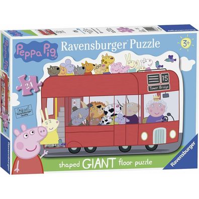 24-teiliges Riesenpuzzle in Bodenform - Peppa Pig Bus