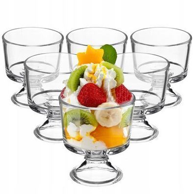 KADAX Eisbecher, 280 Milliliter Dessertschale aus hochqualitativem Glass