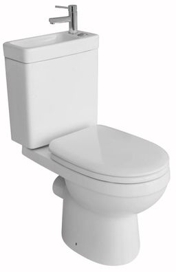 Allibert Kombi-Toilettenset stehend inklusive Waschbecken und Wasserhahn