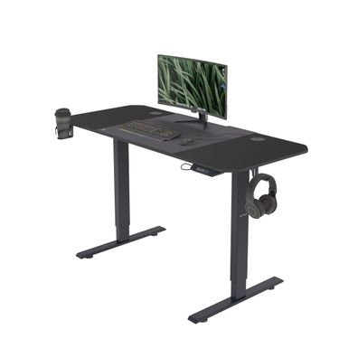 Schreibtisch mit elektrischer Höhenverstellung 1400 x 720 x 600 mm, schwarz