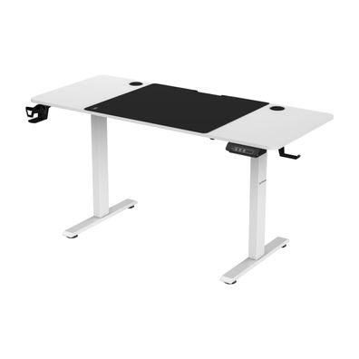 Schreibtisch mit elektrischer Höhenverstellung 1400 x 720 x 600 mm, weiß