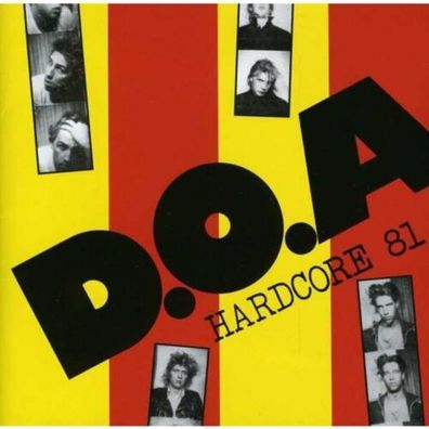 D.O.A. Hardcore 81 1LP Red Vinyl 2022 Sudden Death Records