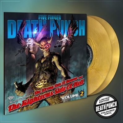 Five Finger Death Punch The Wrong Side Of Heaven... Vol.2 2LP GOLD Vinyl 2023