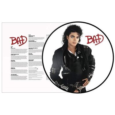Michael Jackson Bad 1LP Picture Disc Vinyl 2018 Epic