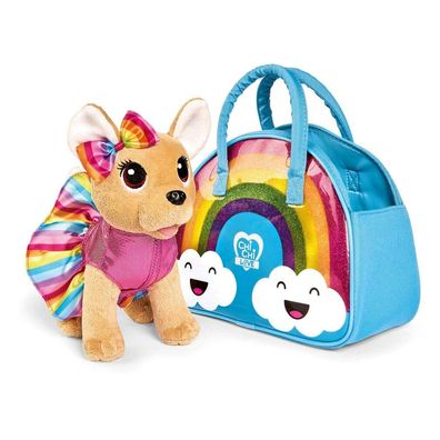Chi Chi Love Rainbow Cuddle Hund in Tasche