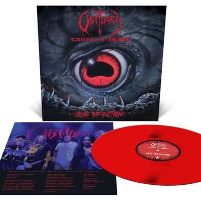 Obituary Cause Of Death Live Infection 1LP Red Vinyl 2022 Relapse Records