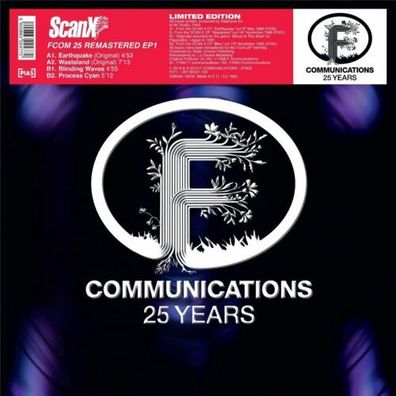Scan X FCom 25 Remastered EP1 12" Vinyl F-Com