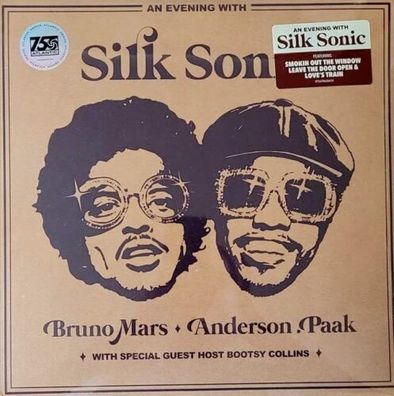 Silk Sonic Bruno Mars & Anderson. Paak An Evening With Silk Sonic 1LP Vinyl 2022