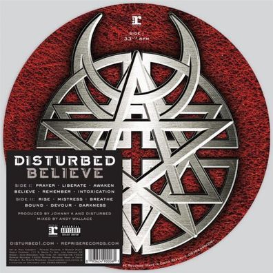 Disturbed Believe LTD 1LP Picture Disc Vinyl 2019 Reprise Records