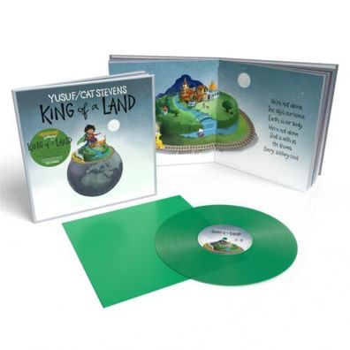 Yusuf Cat Stevens King Of A Land 1LP Green Vinyl + Booklet Gatefold 2023