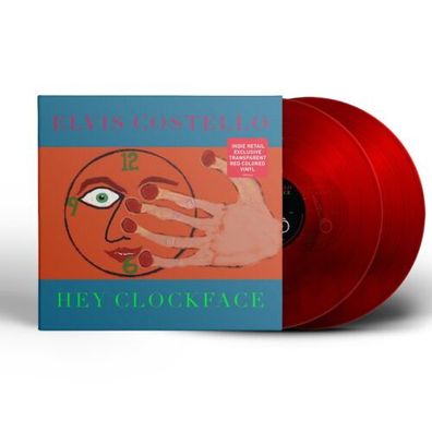Elvis Costello Hey Clockface LTD Indie Exclusive 2LP Red Vinyl Gatefold Concord