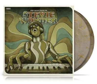 Various Many Faces Of Stevie Wonder 2LP Coloured Vinyl Gatefold 2022 Music Broke