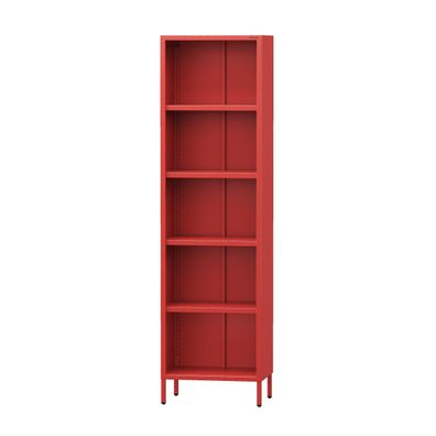Bücherregal 500 x 1800 x 350 mm, Modern: rot