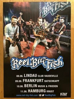 REEL BIG FISH Konzert Plakat A1 Frankfurt Berlin Hamburg 2019