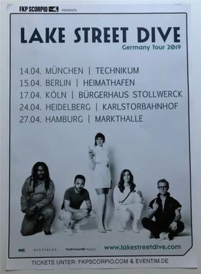 Lake Street Dive Germany Tour 2019 Konzert Plakat A1 Tour Plakat