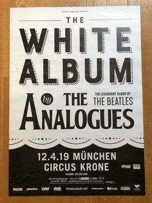 The Analogues White Album Original Konzert Plakat Tour Poster München 2019