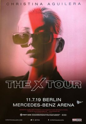 Christina Aguilera The X Tour Original Konzert Plakat Tour Poster Berlin 11.7.19