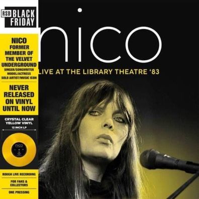 Nico Live At The Library Theatre 83 1LP Yellow Vinyl Record Store Day BF 2022