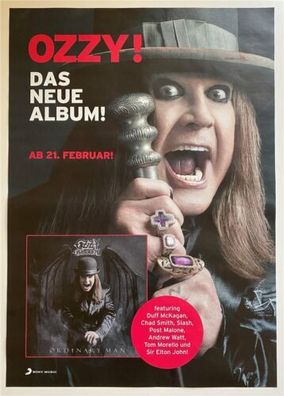 Ozzy Osbourne Ordinary Man Album Promo Plakat A1