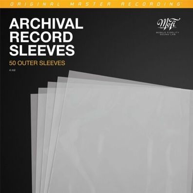 Mobile Fidelity Sound Lab MFSL Archival Record Sleeves Aussenhüllen 50 Stück