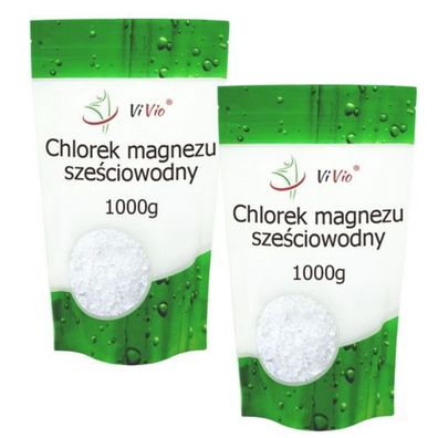 Magnesiumchlorid Hexahydrat Mgcl2 Kosmetikqualität 99% Flocken 1kg x2