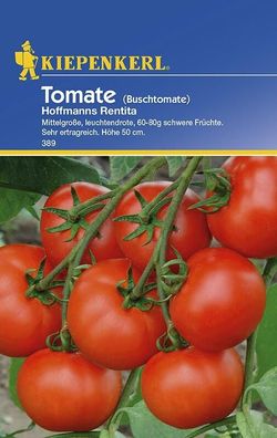 Busch-Tomate Hoffmanns Rentita, Mittelgroße leuchtendrote 60-80 g schwere...