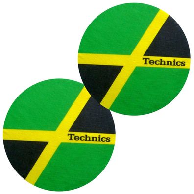 Slipmats Technics Jamaica (1 Paar / 1 Pair) 60646 NEU!