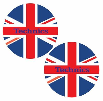 Slipmats DMC Technics Union Jack Flag UK Flagge 1 Paar MFL