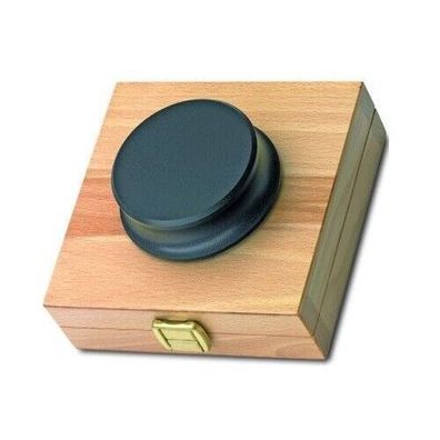 Pro-Ject Plattenpuck für Plattenspieler aus Messing in Holzbox Gewicht 750g