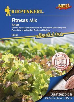 Saatteppich Salat Fitness Mix (15cm x 150cm)