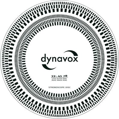 Dynavox Tonabnehmer-Einstelllehre / Stroboskop-Scheibe TS-1 (206800) NEU!
