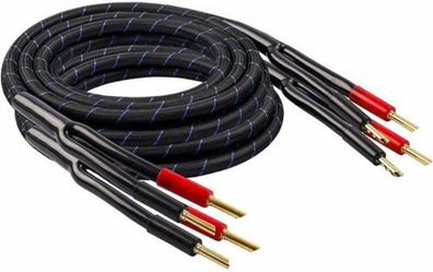 Black Connect LS Single Wire Lautsprecherkabel 2x 3m fertig konfektioniert