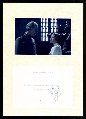 Peter Cushing 1913-1994 Bek. Aus Dracula Filmen Original Signiert # G 40401
