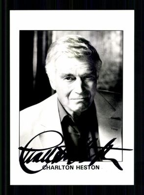 Charlton Heston 1923-2008 Amerikanischer Schauspieler Original Sign. # BC 212515