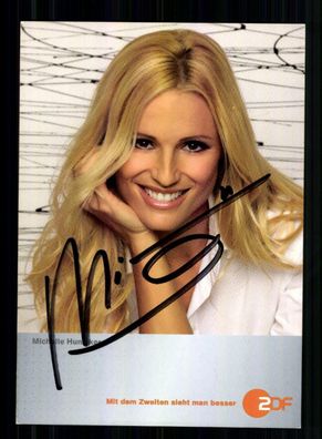 Michelle Hunziker ZDF Autogrammkarte Original Signiert # BC 212547