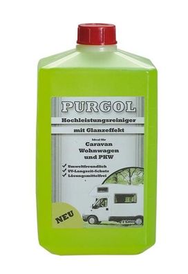 23,27EUR/1l PURGOL Hochleistungsreiniger Wohnwagen Reisemobil Glanzeffekt 1Liter