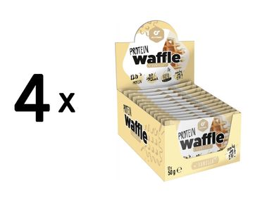 4 x Go Fitness Protein Waffle (12x50g) Vanilla