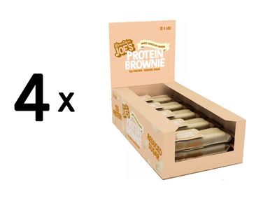 4 x Mountain Joes Protein Brownie (10x60g) White Chocolate Blondie