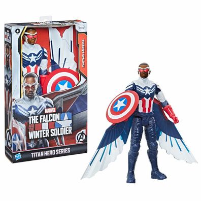 Marvel Falke und der Wintersoldat Captain America titan Figur 30cm