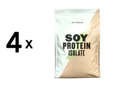 4 x Myprotein Soy Protein Isolate (1000g) Chocolate Smooth