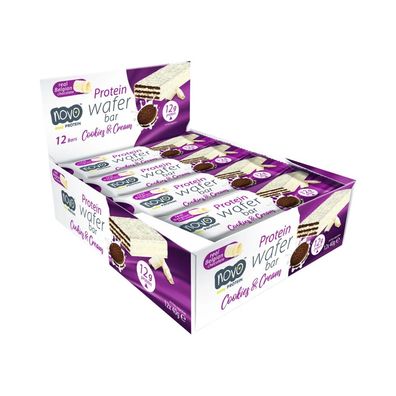 Novo Nutrition Protein Wafer Bar (12x40g) Cookies and Cream