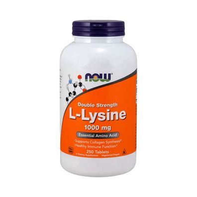 Now Foods L-Lysine 1000mg (250 Tabs) Unflavored