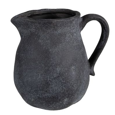 Clayre & Eef Dekorative Kanne 16x13x15 cm Grau Keramik (Gr. 16x13x15 cm)