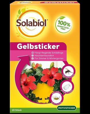 Solabiol Gelbsticker 10 Motiv-Sticker