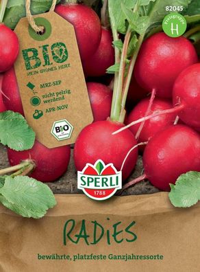 BIO Radies rot, bewährtes ertragssicheres Ganzjahresradies, angenehm