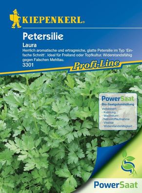 Profi-Line Petersilie Laura (PowerSaat), aromatisch und ertragreich, glatt,